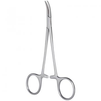 „Halsted Mosquito“ Arterienklemme gebogen