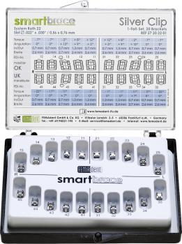 Preview: smartbrace Silver Clip, Roth 22, 1-Fall-Set
